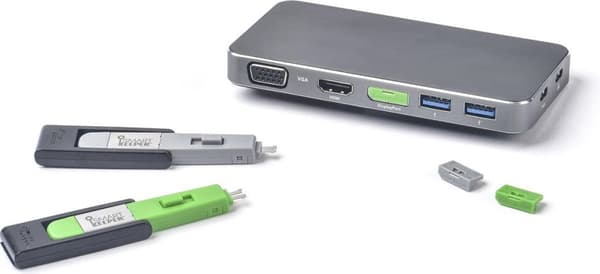 Smartkeeper DL04P1GN liitäntälohko DisplayPort Green 10 kpl (DL04P1GN)