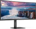 Miniatyrbild 4 av 10: AOC CU34V5C - 86,40 cm (34") WQHD kurvad bildskärm, högtalare, höjdjusterbar (3440x1440, 100 Hz, HDMI, DisplayPort, USB-C, USB-hubb) Svart [Energiklas