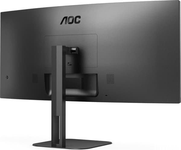 AOC CU34V5C - 86,40 cm (34") WQHD kurvad bildskärm, högtalare, höjdjusterbar (3440x1440, 100 Hz, HDMI, DisplayPort, USB-C, USB-hubb) Svart [Energiklas