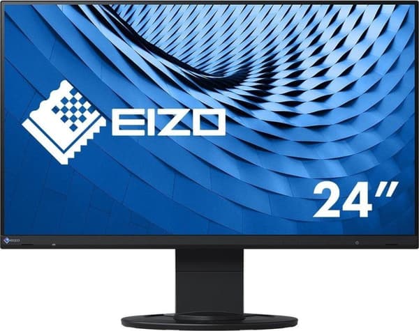 Eizo 60,5cm 23,8" EV2460-BK 16 09 DVI+HDMI+DP+USB IPS bl. - Fladskærm (TFT/LCD) - 60,5 cm [Energiklasse B] (EV2460-BK) Sort