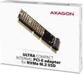 Miniatyrbillede 6 af 8: Axagon PCI-E 3.0 16x - M.2 SSD NVMe. Op til 80 mm interfacekort/adapter indbygget (PCEM2-1U)