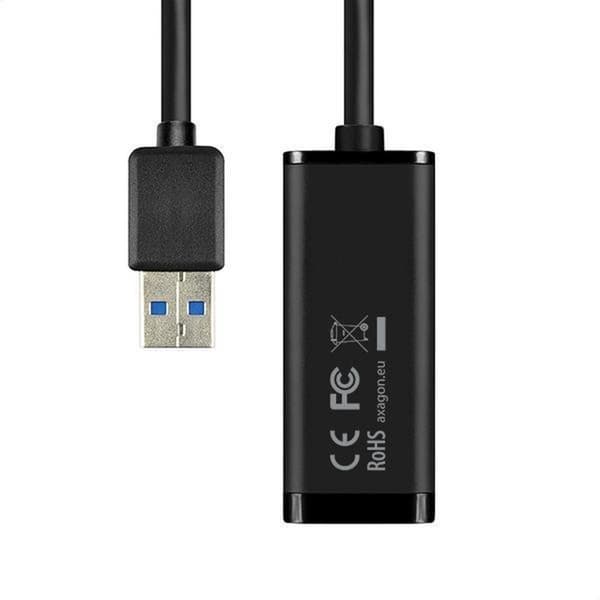 Axagon ADE-SR Kabelgränssnitt/Könsadapter USB 3.0 RJ-45 Svart (ADE-SR)