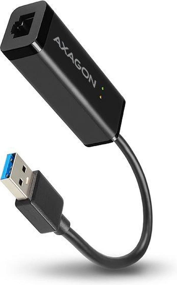Axagon ADE-SR Kabelgränssnitt/Könsadapter USB 3.0 RJ-45 Svart (ADE-SR)