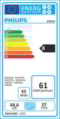 Miniatyrbillede 2 af 11: Philips buet LED-skærm E-line 272E1CA - 68,6 cm (27") - 1920 x 1080 Full HD [Energiklasse F] (272E1CA/00)