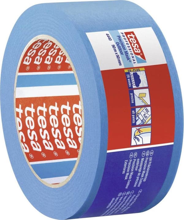 tesa præcision crepe 4440 udvendig UV PLUS glat blå L.50m B.50mm Rl.TESA (04440-00004-00)