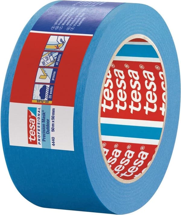 tesa præcision crepe 4440 udvendig UV PLUS glat blå L.50m B.50mm Rl.TESA (04440-00004-00)