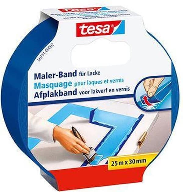 tesa præcision crepe 4440 udvendig UV PLUS glat blå L.50m B.50mm Rl.TESA (04440-00004-00)