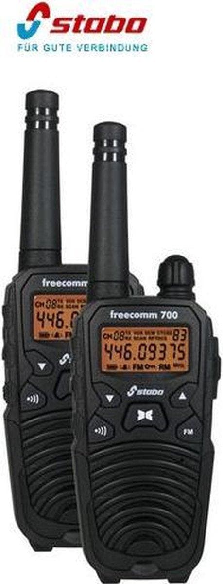 Stabo PMR handhållen radio Freecomm 700 20700 set om 2 (20700)