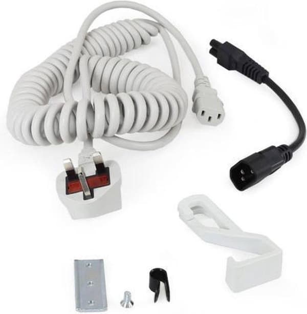 Ergotron - Netledningssæt - 2,4 m - spole - Grå - Saudi-Arabien, Europa (97-920)