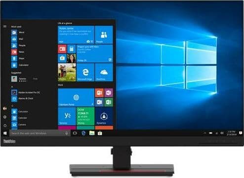 Näyttö Lenovo ThinkVision T27h-2L 27", IPS, QHD, 16:9, 4 ms, 350 cd/m², Raven Black, 60 Hz, USB-C (enintään 75W), DisplayPortit määrä 1x DP 1.2, 2560