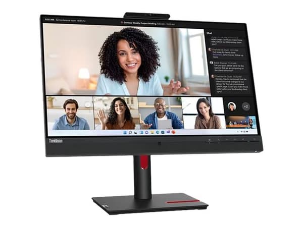 Lenovo ThinkVision T24mv-30 - LED-skärm - 24" (23.8" visbar) - 1920 x 1080 Full HD (1080p) - IPS - 250 cd/m² - 1000:1 - 4 ms - HDMI, DisplayPort, USB