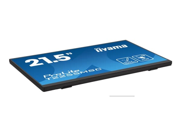 iiyama ProLite T2255MSC-B1 - LED-skjerm - 21.5" - berøringsskjerm - 1920 x 1080 Full HD (1080p) @ 60 Hz - IPS - 400 cd/m² - 1000:1 - 5 ms - HDMI, Dis