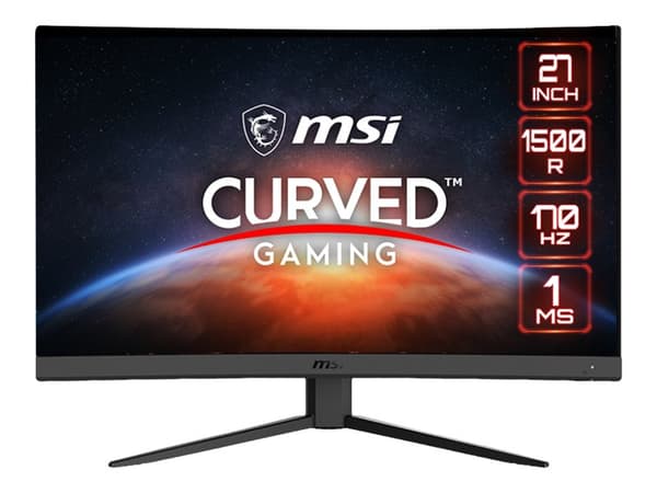 MSI Optix G27CQ4DE E2 - LED-skjerm - gaming - kurvet - 27" - 2560 x 1440 WQHD @ 170 Hz - VA - 250 cd/m² - 3000:1 - 1 ms - 2xHDMI, DisplayPort - svart