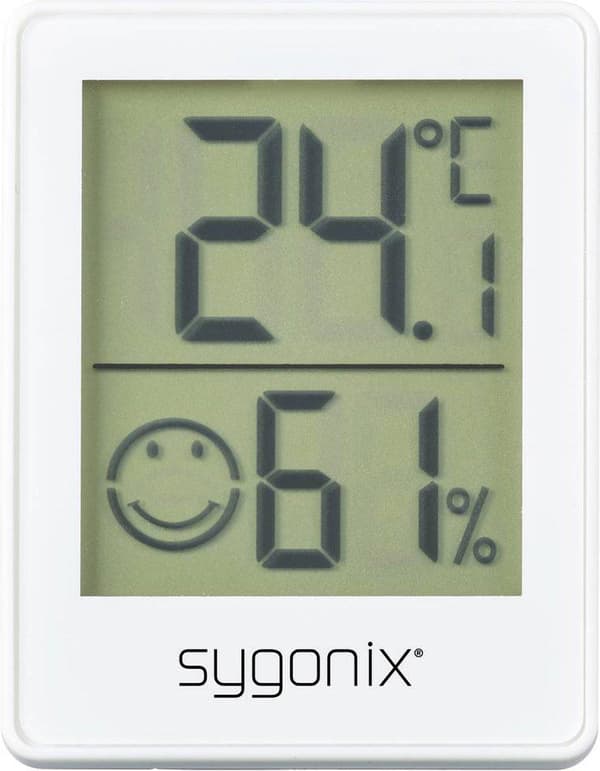 Sygonix termometer/hygrometer hvid (SY-5267052)