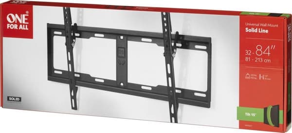 WM4621 Solid TV beslag - Kantelbaar - 32-90tommer - Sort