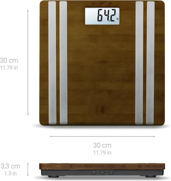 Medisana BS 552 Connect digital bambus kropsanalysevægte op til 180 kg (40552)