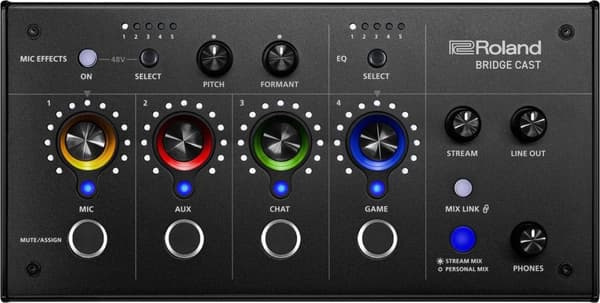 ROLAND BRIDGE CAST - Dual Bus Gaming Mixer - i sort (425161A99)