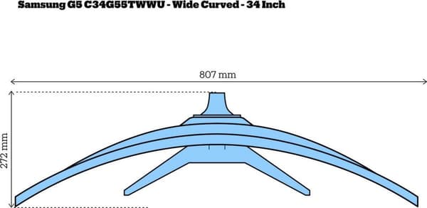 Samsung G5 C34G55TWWU - QHD VA Curved UltraWide 165Hz spelskärm - 34 tum