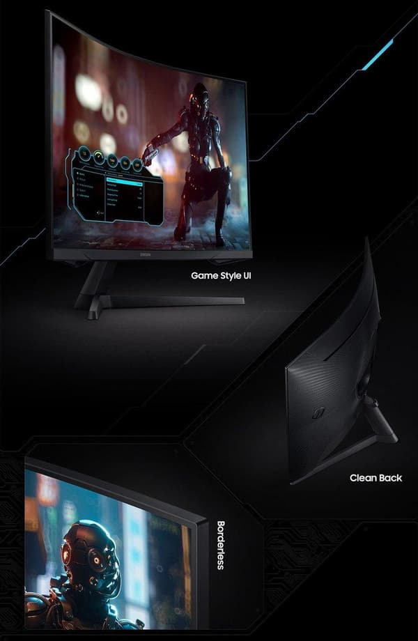 Samsung G5 C34G55TWWU - QHD VA Curved UltraWide 165Hz spelskärm - 34 tum