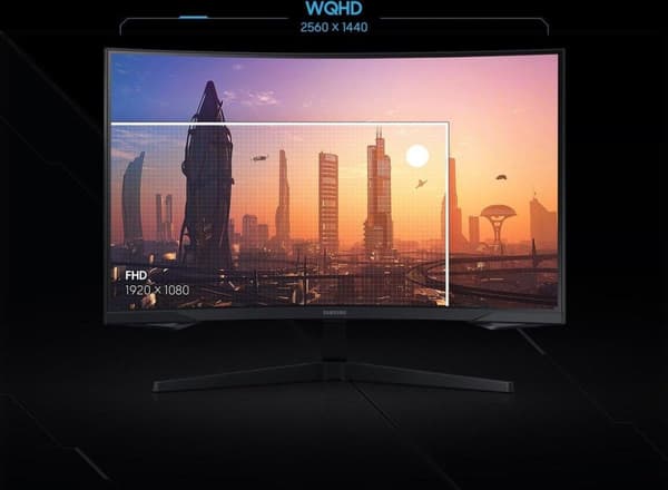 Samsung G5 C34G55TWWU - QHD VA Curved UltraWide 165Hz spelskärm - 34 tum
