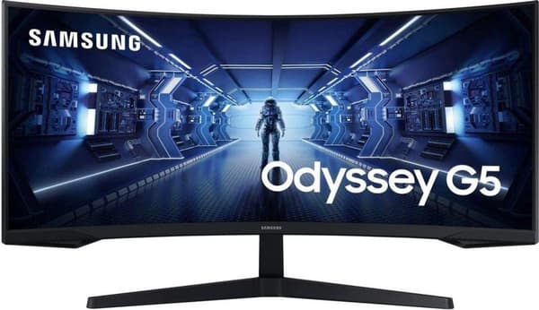 Samsung G5 C34G55TWWU - QHD VA Curved UltraWide 165Hz spelskärm - 34 tum