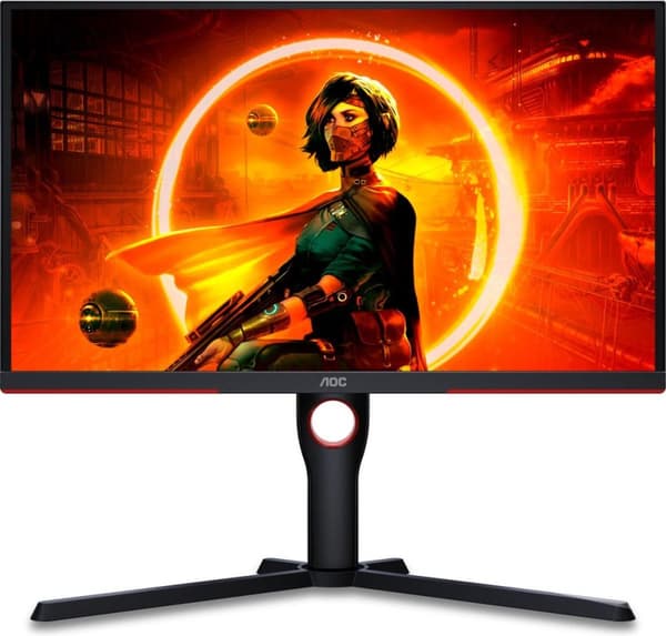 AOC G3 25G3ZM/BK datorskärm 62,2 cm (24,5") 1920 x 1080 pixlar Full HD Svart, Röd Svart, Röd