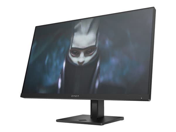 OMEN by HP 24 - LED-skjerm - gaming - 24" (23.8" synlig) - 1920 x 1080 Full HD (1080p) @ 165 Hz - IPS - 300 cd/m² - 1000:1 - 1 ms - 2xHDMI, DisplayPo Sort