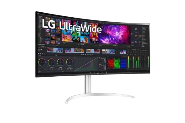 LG UltraWide 40WP95XP-W - LED-skjerm - kurvet - 40" (39.7" synlig) - 5120 x 2160 5K2K UltraWide - Nano IPS - 300 cd/m² - 1000:1 - HDR10 - 5 ms - 2xHD