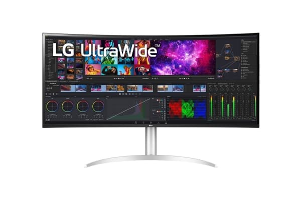 LG UltraWide 40WP95XP-W - LED-skjerm - kurvet - 40" (39.7" synlig) - 5120 x 2160 5K2K UltraWide - Nano IPS - 300 cd/m² - 1000:1 - HDR10 - 5 ms - 2xHD