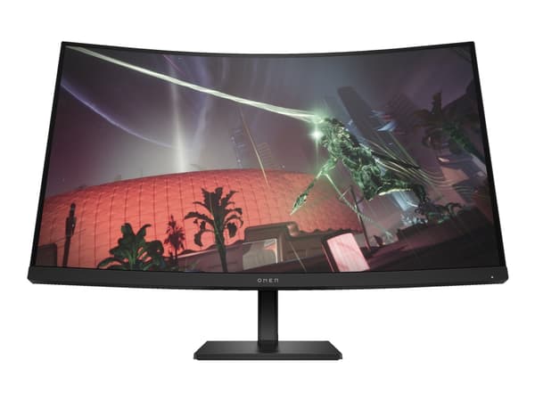 OMEN by HP 32c - LED-skjerm - spill - 31,5" - 2560 x 1440 QHD @ 165 Hz - VA - 400 cd/m² - 3000:1 - HDR400 - 1 ms - 2xHDMI, DisplayPort - svart