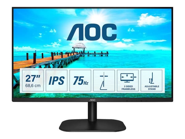 AOC 27B2H – 27″ Full HD-skärm med IPS-panel och stilren design