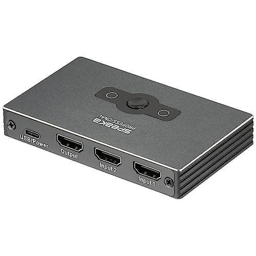 SpeaKa Professional SP-HSW-300 2-portar HDMI-switch Ultra HD-kapabel 7680 x 4320 pixlar (SP-10474508)