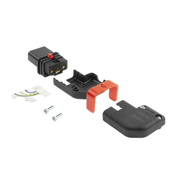 ACT C13 IEC Lock+ rewireable venstre eller højre vinklet stik sort, PA130100RBK (SFO66A)