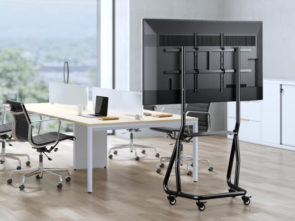 Udstyr TV-vogn 152,40 cm (60")-105"/100 kg 1TFT med højdejustering grå (650609)