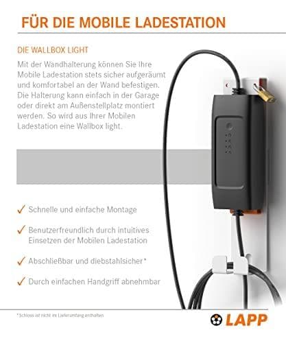 LAPP MOBILITY seinäteline mobiililatausasemille Basic ja Universal (64710)