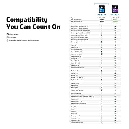 OWC Atlas Pro 1TB SDXC UHS-II V60 Media Card - 1000 GB - SDXC - UHS-II - 250 MB/s - 130 MB/s - Klass 3 (U3) (OWCSDV60P1000)