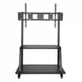 Miniatyrbillede 2 af 8: V7 TVCART3 - Vogn - til interaktiv fladskærm / LCD-skærm (ultra heavy-duty) - stål - skærmstørrelse: 152,4-266,7 cm (60"-105")