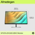 Pikkukuva 3 / 8: HP E27u G5 68,6 cm (27") WQHD IPS -toimistonäyttö 16:9 HDMI/DP/USB-C Pivot HV [Energialuokka E] (6N4D3AA#ABB)