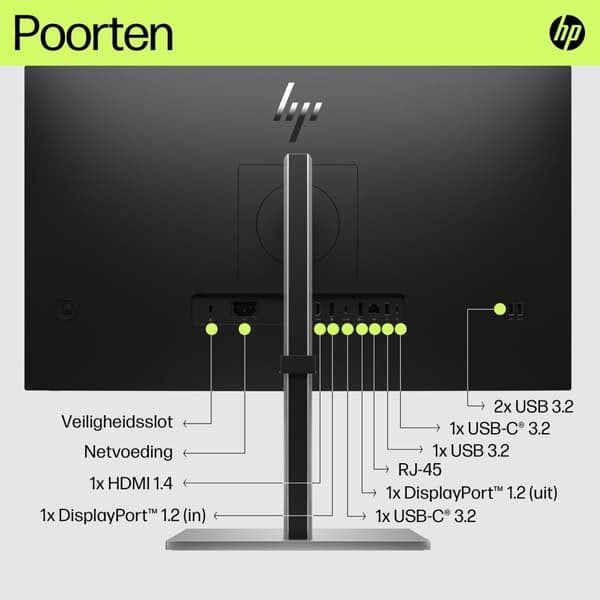 HP E27u G5 68,6 cm (27") WQHD IPS -toimistonäyttö 16:9 HDMI/DP/USB-C Pivot HV [Energialuokka E] (6N4D3AA#ABB)