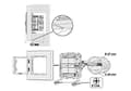 Miniatyrbillede 4 af 5: Somfy 1800506 Smoove Duo i dobbelt knap (1800506)