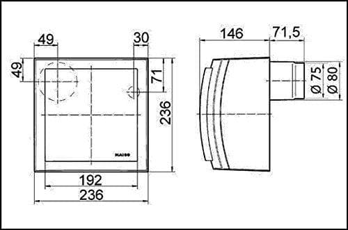 Maico Elektroapparate-Fabrik GmbH Yksiputki ilmanvaihtojärjestelmä ER-AP 100 VZ (0084.0171)