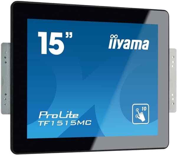 iiyama ProLite TF1515MC-B2 - LED-näyttö - 38,1 cm (15") (15" katseltavissa) - avoin kehys - kosketusnäyttö - 1024 x 768 - TN - 350 cd/m² - 800:1 - 8 m