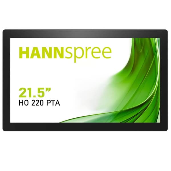 Hannspree Open Frame HO 220 PTA Interactive Flat Screen 54,6 cm (21,5") LED 400 cd/m² Full HD Black Touchscreen [Energiklass E] (HO220PTA) Svart
