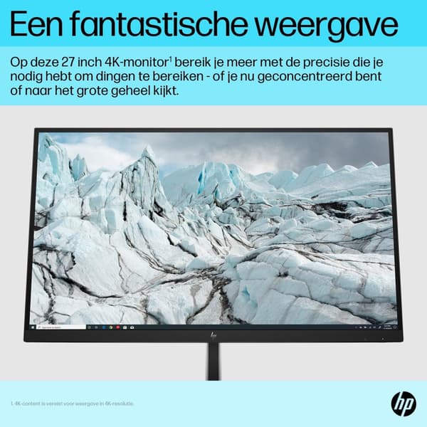 HP E27k G5 E-sarjan LED-näyttö 68,6 cm 68,60 cm (27") katseltavissa 3840 x 2160 4K UHD 2160p @ 60 Hz IPS 350 cd/m² 1000:1 5 ms HDMI DisplayPort USB-C