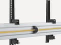 Pikkukuva 2 / 6: Equip Pro - Teline - 3 LCD-näytölle - muovi, alumiini, teräs - musta, hopea - näytön koko: 114,3-127 cm (45"-50") - kattoasennus