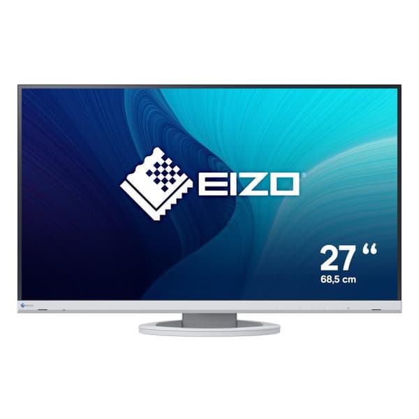 EIZO FlexScan EV2760-WT - LED-näyttö - 68,5 cm (27") (27" näkyvissä) - 2560 x 1440 2K QHD - IPS - 350 cd/m² - 1000:1 - 5 ms - HDMI, DVI-D, DisplayPort Valkoinen