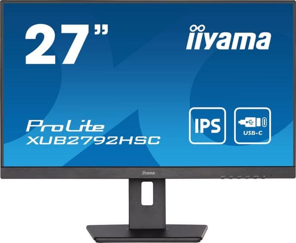 iiyama ProLite XUB2792HSC-B5 LED-skärm 68,6 cm (27") 1920 x 1080 pixlar Full HD Svart [Energiklass E] (XUB2792HSC-B5) Svart