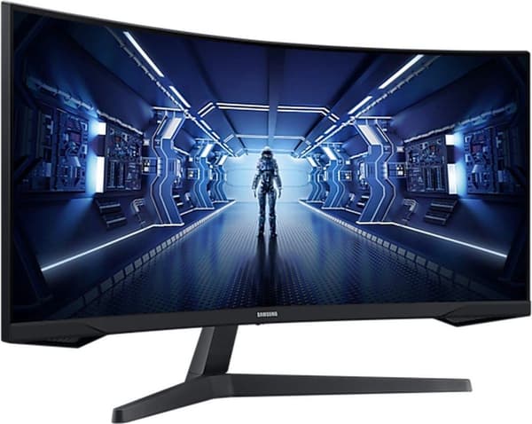 Samsung Odyssey G5 Curved Gaming Monitor 86 cm (34") (UWQHD, VA, 1ms, 165Hz, HDMI, DisplayPort, FreeSync) [Energiklass G] (LC34G55TWWPXEN)