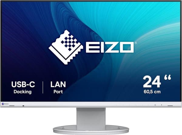 EIZO FlexScan EV2490-WT -tietokonenäyttö 60,5 cm (23,8") 1920 x 1080 pikseliä Full HD LED White (EV2490-WT)