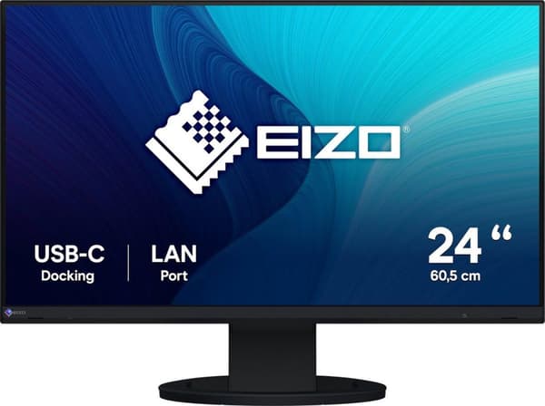 EIZO FlexScan EV2490-BK Datorskärm 60,5 cm (23,8") 1920 x 1080 pixlar Full HD LED Svart (EV2490-BK)